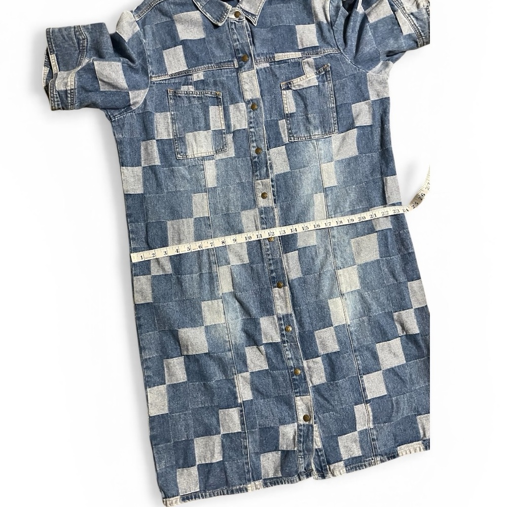 Vintage Carolina Blues Plus patchwork multi blue … - image 7